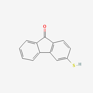 molecular formula C13H8OS B14714819 3-Sulfanyl-9h-fluoren-9-one CAS No. 22010-69-1