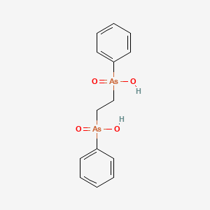 molecular formula C14H16As2O4 B14714828 Ethane-1,2-diylbis(phenylarsinic acid) CAS No. 20717-68-4