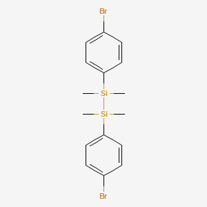 molecular formula C16H20Br2Si2 B14714848 1,2-Bis(4-bromophenyl)-1,1,2,2-tetramethyldisilane CAS No. 10536-63-7