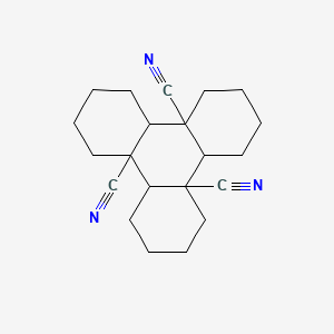 molecular formula C21H27N3 B14714879 Dodecahydrotriphenylene-4a,8a,12a(2h,4bh,8bh)-tricarbonitrile CAS No. 6682-37-7