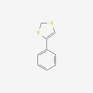 molecular formula C9H8S2 B14714915 4-Phenyl-2H-1,3-dithiole CAS No. 15112-40-0