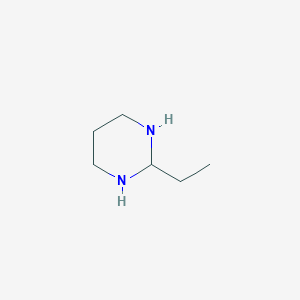 molecular formula C6H14N2 B14714934 2-Ethylhexahydropyrimidine CAS No. 22385-49-5