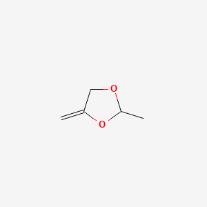 molecular formula C5H8O2 B14714942 2-Methyl-4-methylene-1,3-dioxolane CAS No. 14738-99-9