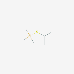 molecular formula C6H16SSi B14714974 Silane, trimethyl[(1-methylethyl)thio]- CAS No. 14326-46-6