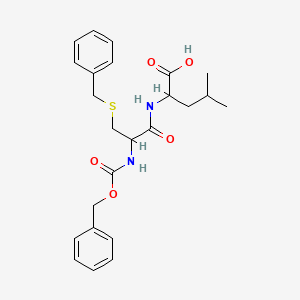 molecular formula C24H30N2O5S B14714987 S-benzyl-N-[(benzyloxy)carbonyl]cysteinylleucine CAS No. 18830-14-3