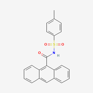 molecular formula C22H17NO3S B14714996 N-tosylanthracene-9-carboxamide CAS No. 22187-53-7