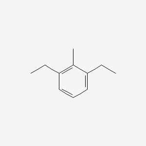 molecular formula C11H16 B14714998 Benzene, 1,3-diethyl-2-methyl- CAS No. 13632-95-6