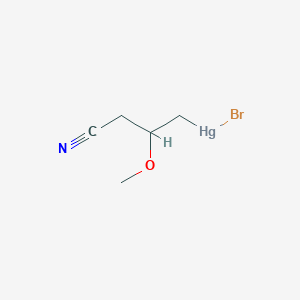 molecular formula C5H8BrHgNO B14715022 Bromo-(3-cyano-2-methoxypropyl)mercury CAS No. 6935-34-8