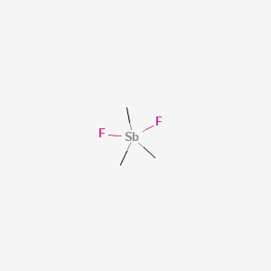 molecular formula C3H9F2Sb B14715053 Difluoro(trimethyl)-lambda~5~-stibane CAS No. 10555-83-6