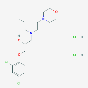 molecular formula C19H32Cl4N2O3 B14715071 1-(Butyl(2-morpholinoethyl)amino)-3-(2,4-dichlorophenoxy)-2-propanol dihydrochloride CAS No. 21282-39-3