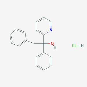 molecular formula C19H18ClNO B14715109 Phenylbenzyl-(2-pyridyl)-carbinol hydrochloride CAS No. 21607-81-8
