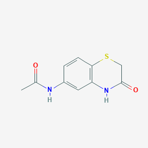 molecular formula C10H10N2O2S B14715121 N-(3-Oxo-3,4-dihydro-2H-1,4-benzothiazin-6-yl)acetamide CAS No. 21762-33-4