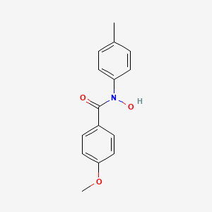 molecular formula C15H15NO3 B14715159 N-Hydroxy-4-methoxy-N-(4-methylphenyl)benzamide CAS No. 13664-50-1