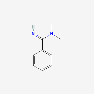 molecular formula C9H12N2 B14715296 N,N-dimethylbenzamidine CAS No. 20548-18-9