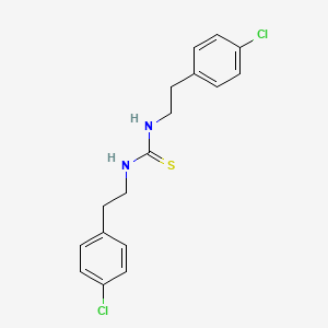 molecular formula C17H18Cl2N2S B14715329 N,N'-Bis[2-(4-chlorophenyl)ethyl]thiourea CAS No. 18085-25-1