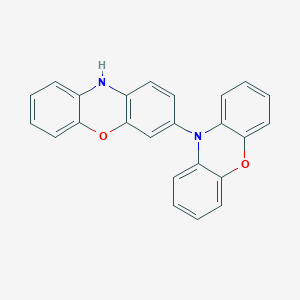 molecular formula C24H16N2O2 B14715361 10H-3,10'-Biphenoxazine CAS No. 19692-92-3