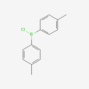 molecular formula C14H14BCl B14715376 Borane, chlorobis(4-methylphenyl)- CAS No. 13272-74-7