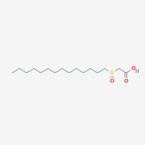 molecular formula C16H32O3S B14715425 Acetic acid, (tetradecylsulfinyl)- CAS No. 13887-88-2