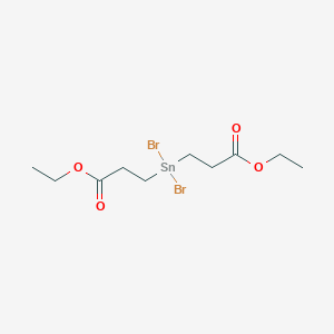 molecular formula C10H18Br2O4Sn B14715433 Diethyl 3,3'-(dibromostannanediyl)dipropanoate CAS No. 18130-88-6