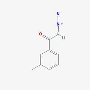 molecular formula C9H8N2O B14715575 Ethanone, 2-diazo-1-(3-methylphenyl)- CAS No. 7023-80-5