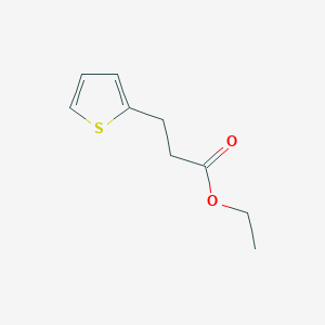 molecular formula C9H12O2S B14715648 Ethyl 3-(thiophen-2-yl)propanoate 