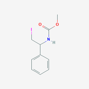 molecular formula C10H12INO2 B14715690 methyl N-(2-iodo-1-phenylethyl)carbamate CAS No. 22139-26-0
