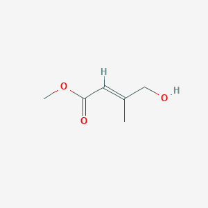 molecular formula C6H10O3 B14715700 4-Hydroxy-3-methylbut-2-enoic acid, methyl ester 