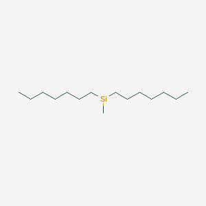 molecular formula C15H33Si B14715730 Diheptylmethylsilane 