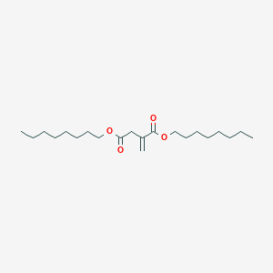 molecular formula C21H38O4 B14715746 Dioctyl 2-methylidenebutanedioate CAS No. 22501-68-4