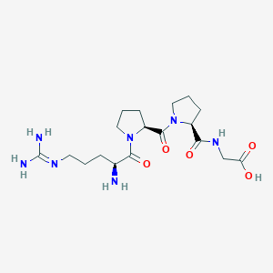 molecular formula C18H31N7O5 B14715774 N~5~-(Diaminomethylidene)-L-ornithyl-L-prolyl-L-prolylglycine CAS No. 21658-45-7
