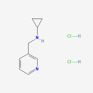 molecular formula C9H14Cl2N2 B1471578 N-(3-Pyridinylmethyl)cyclopropanamine dihydrochloride CAS No. 1609395-59-6