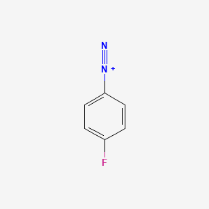 molecular formula C6H4FN2+ B14715802 4-Fluorobenzenediazonium CAS No. 20460-01-9