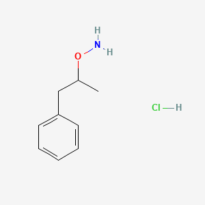 molecular formula C9H14ClNO B14715838 O-(alpha-Methylphenethyl)hydroxylamine hydrochloride CAS No. 13571-18-1