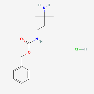 molecular formula C13H20N2O2 B1471584 Benzyl (3-amino-3-methylbutyl)carbamate hydrochloride CAS No. 1131622-25-7