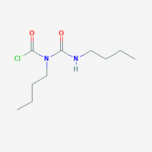 molecular formula C10H19ClN2O2 B14715841 Butyl(butylcarbamoyl)carbamyl chloride CAS No. 13188-07-3