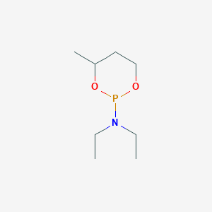molecular formula C8H18NO2P B14715872 N,N-Diethyl-4-methyl-1,3,2-dioxaphosphinan-2-amine CAS No. 21497-63-2