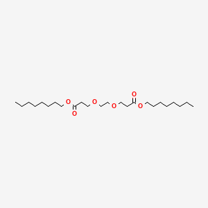 molecular formula C24H46O6 B14715877 Dioctyl 3,3'-[ethane-1,2-diylbis(oxy)]dipropanoate CAS No. 23350-04-1
