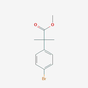 molecular formula C11H13BrO2 B014716 Methyl 2-(4-bromophenyl)-2,2-dimethylacetate CAS No. 154825-97-5