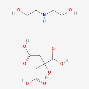 molecular formula C10H19NO9 B14716003 Ethanol, 2,2'-iminobis-, 2-hydroxy-1,2,3-propanetricarboxylate (salt) CAS No. 23349-61-3