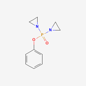 molecular formula C10H13N2O2P B14716038 Phenyl bis(aziridin-1-yl)phosphinate CAS No. 10537-55-0