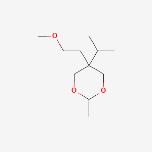 molecular formula C11H22O3 B14716045 cis-5-Isopropyl-5-(2-methoxyethyl)-2-methyl-1,3-dioxane CAS No. 22644-78-6