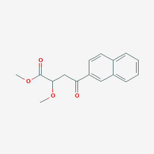 molecular formula C16H16O4 B14716050 Methyl 2-methoxy-4-(naphthalen-2-yl)-4-oxobutanoate CAS No. 23349-22-6