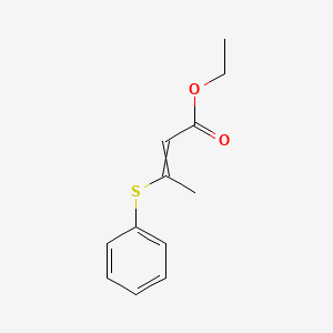 molecular formula C12H14O2S B14716173 Ethyl 3-(phenylsulfanyl)but-2-enoate CAS No. 21017-20-9
