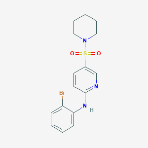 molecular formula C16H18BrN3O2S B14716181 N-(2-Bromophenyl)-5-(piperidine-1-sulfonyl)pyridin-2-amine CAS No. 7065-87-4