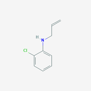 molecular formula C9H10ClN B14716258 Benzenamine, 2-chloro-N-2-propenyl- CAS No. 13519-79-4
