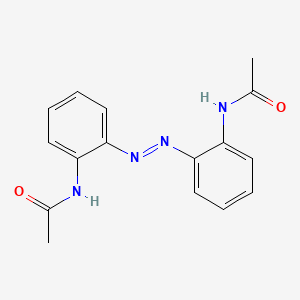 molecular formula C16H16N4O2 B14716336 N,N'-[(E)-Diazenediyldi(2,1-phenylene)]diacetamide CAS No. 13666-95-0
