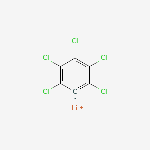 molecular formula C6Cl5Li B14716371 lithium;1,2,3,4,5-pentachlorobenzene-6-ide CAS No. 6782-80-5