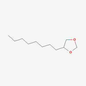 molecular formula C11H22O2 B14716423 4-Octyl-1,3-dioxolane CAS No. 15138-49-5