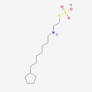molecular formula C14H29NO3S2 B14716445 S-2-((7-Cyclopentylheptyl)amino)ethyl thiosulfate CAS No. 21209-08-5