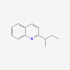 molecular formula C13H15N B14716496 2-(Butan-2-yl)quinoline CAS No. 22493-93-2